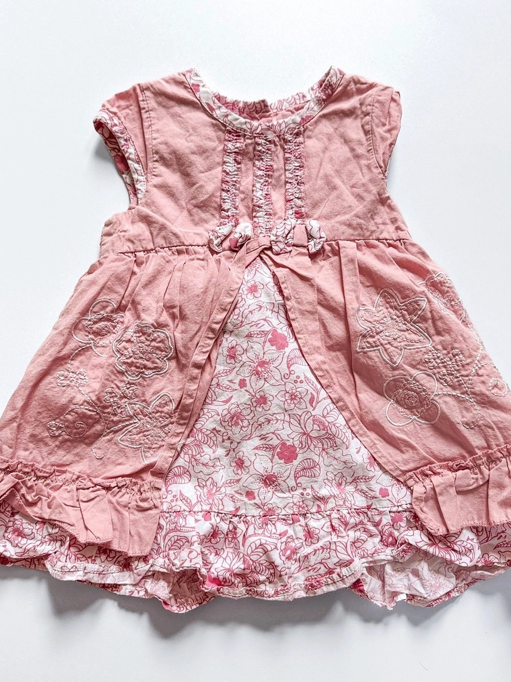 Cutey Couture Floral Ruffle Dress Baby 12 Months